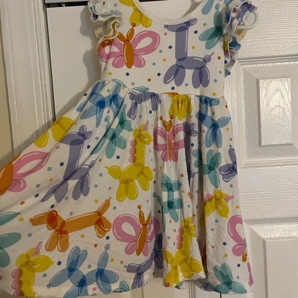 Little Sleepies Multicolor Kids Dress - Picture 3 of 4